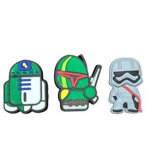 NEW Star Wars Silicone Shoe Charms for Crocs & Bogg Bags Set of 3